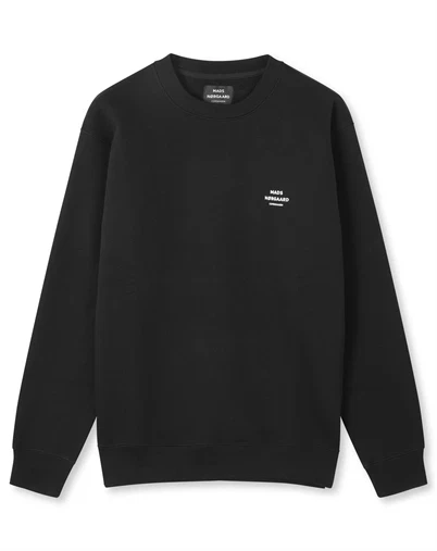 Mads Nørgaard - Standard Crew Logo Sweatshirt - Black 